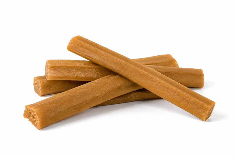 Peanut butter flavored dog chews